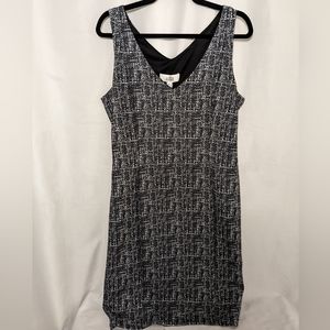 Belle Badgley Mischka Sleeveless Sheath Dress, Tweed Size 14 NWT